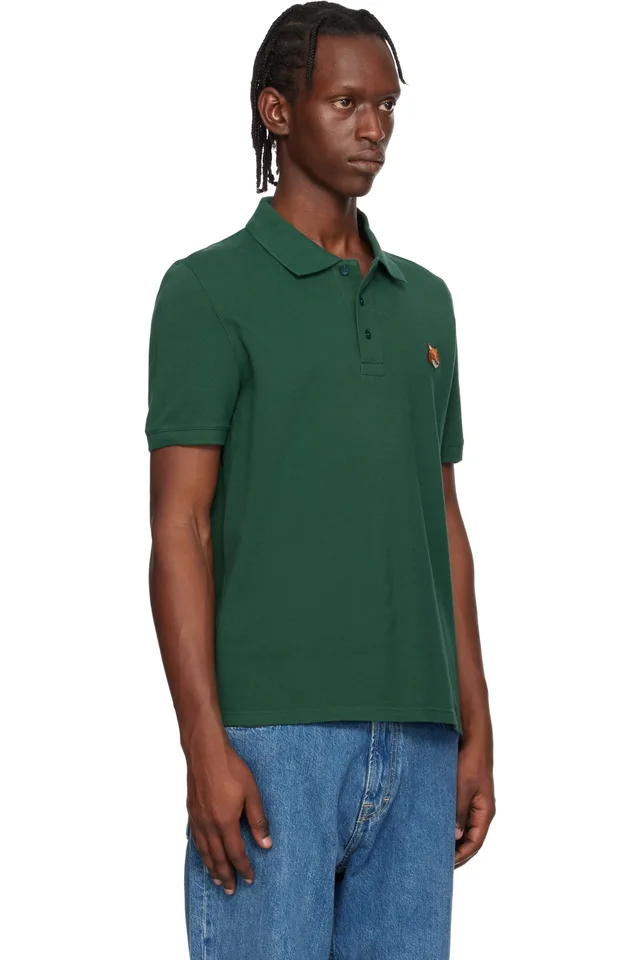 Maison Kitsuné Green Fox Head Regular Polo, photo 2 of 2 from SSENSE