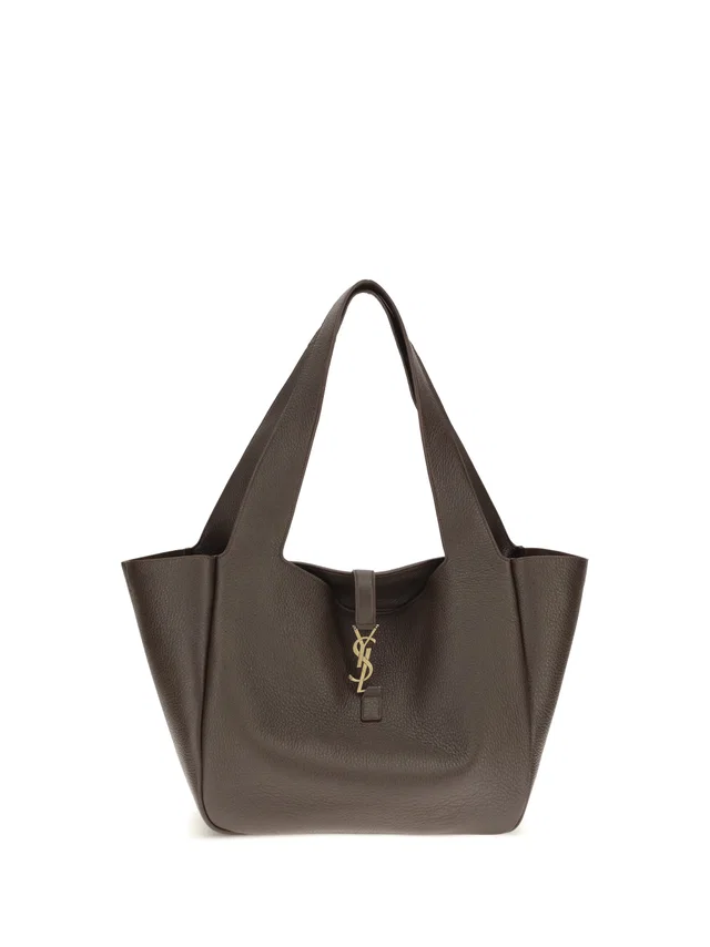 Saint Laurent Le 5 À 7 Bea Shoulder Bag — Brown Calf Leather Bos Taurus in Brown Calfskin from HEWI