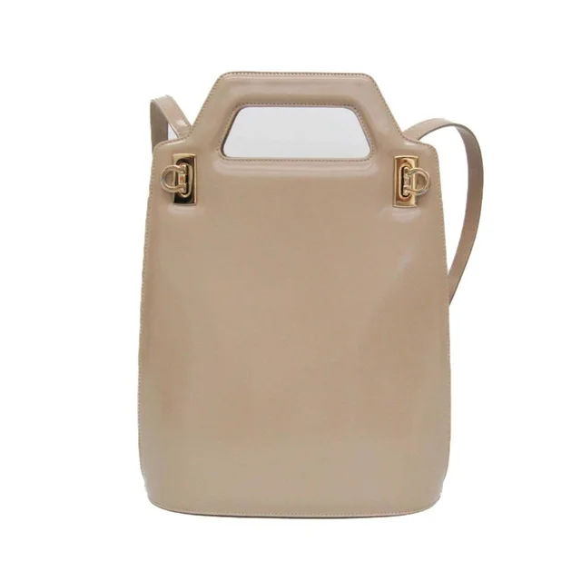 Ferragamo Gancini Dh-21 3483 Women's Leather Handbag,Shoulder Bag P... in pink Leather from Poshmark