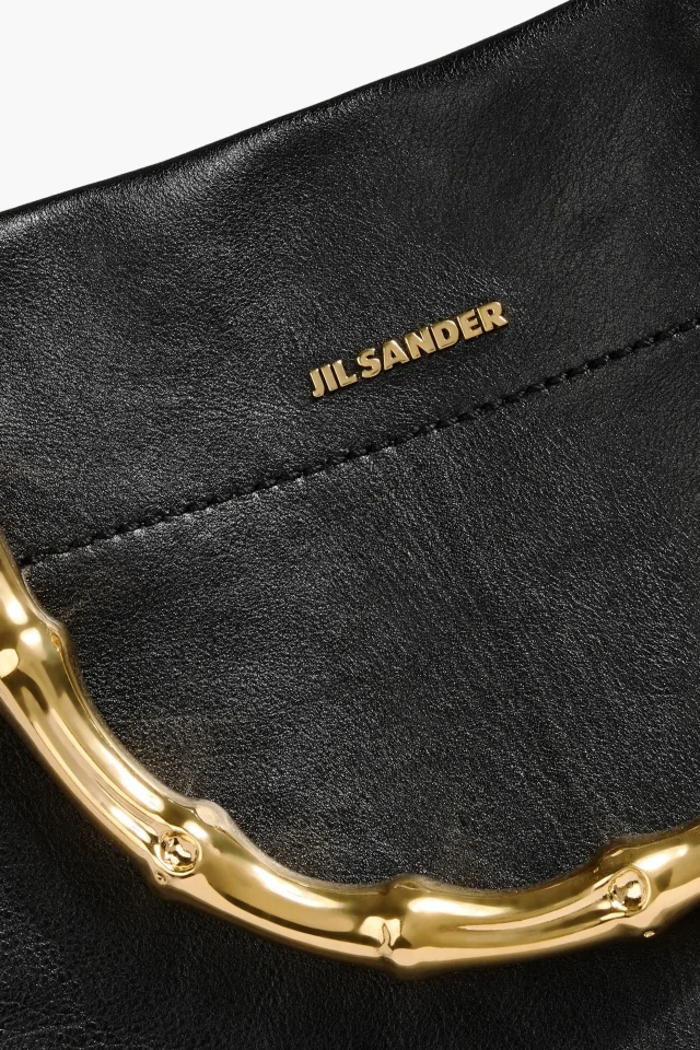 Jil Sander Leather Tote Bag in Black, photo 4 of 6 from THE OUTNET