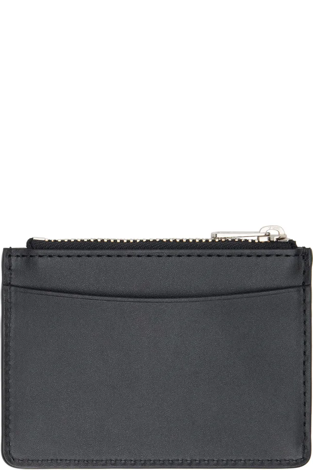 A.P.C. Black Paris Card Holder, photo 2 of 2 from SSENSE