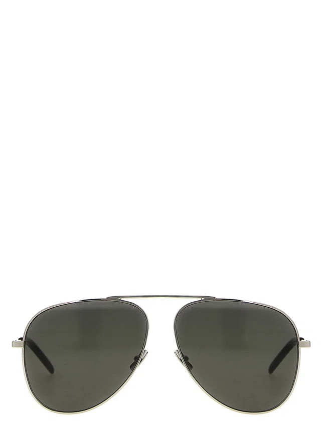 Saint Laurent Sl 800 Sunglasses Silver in Silver Nylon from HEWI