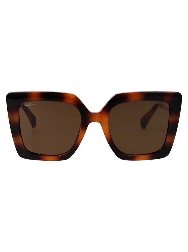Max Mara Mm0051 Tortoiseshell Injected Sunglasses — Brown in Brown from HEWI