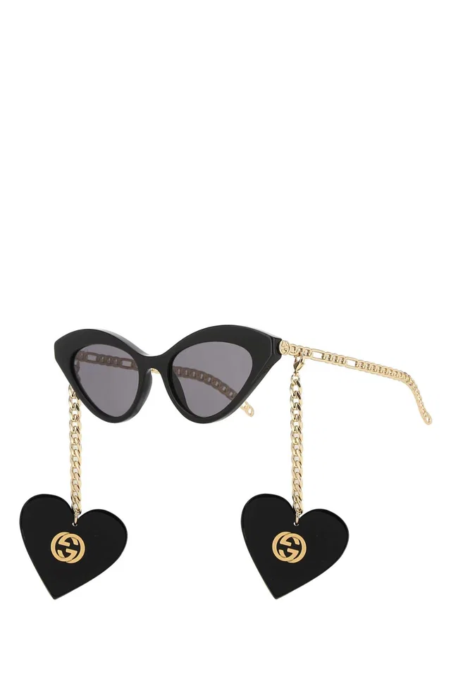 Gucci Sunglasses — Black Exterior: Acetate Metal in Black from HEWI