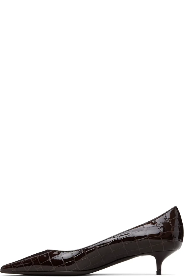 Jimmy Choo Brown Amelia Heels, photo 3 of 5 from SSENSE