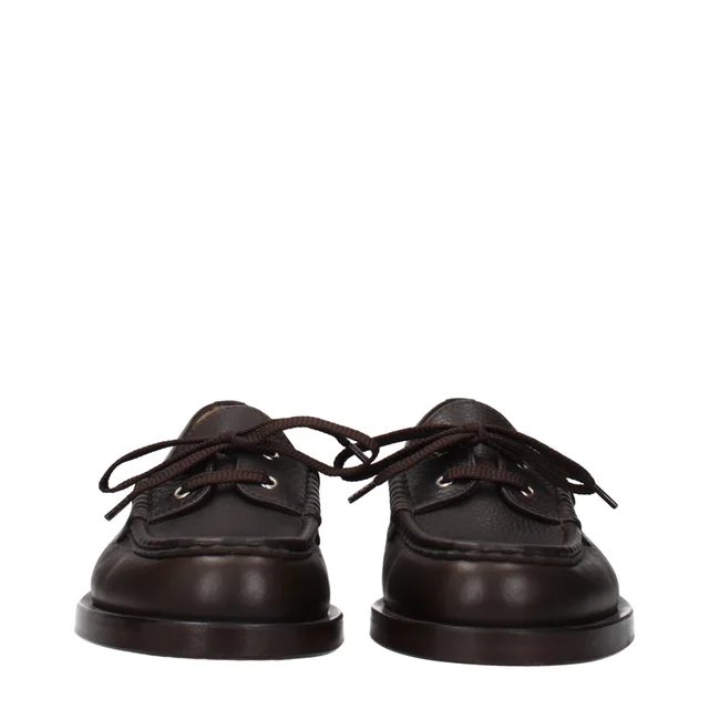 Jacquemus Brown Leather Slip-On Loafers in Brown Leather from HEWI, photo 2 of 2