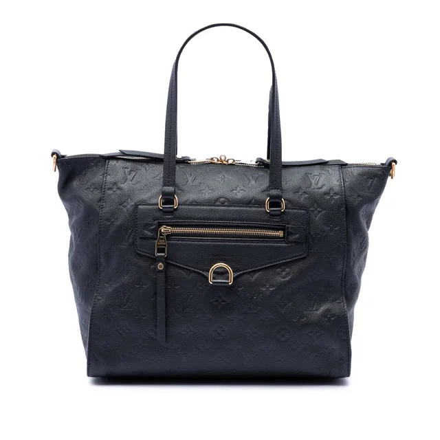 Blue Louis Vuitton Monogram Empreinte Lumineuse PM Satchel in Blue Leather from Designer Revival