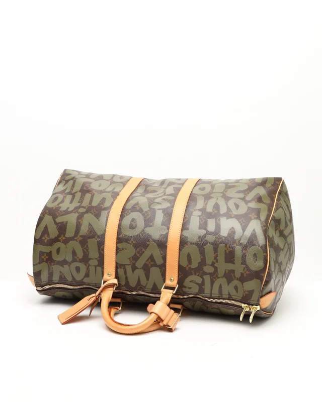 Louis Vuitton Keepall 50 Graffiti Weekend Bag in Coated canvas from A Retro Tale, photo 5 of 9