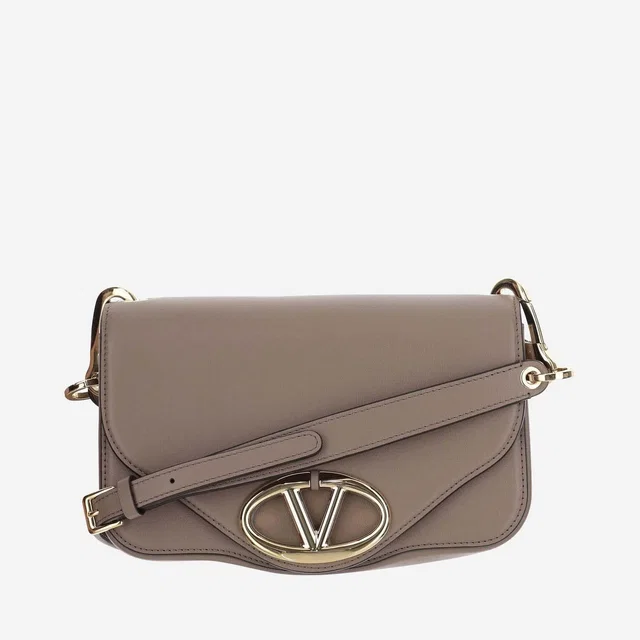 Valentino Garavani Shoulder Bag — Beige Leather in Beige Leather from HEWI