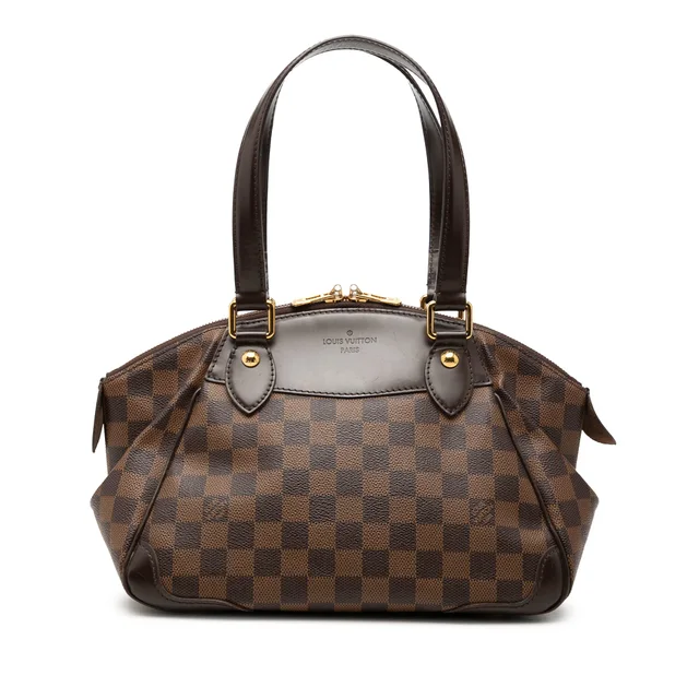 Brown Louis Vuitton Damier Ebene Verona PM Handbag in Brown Canvas from Designer Revival, photo 1 of 1