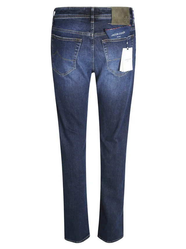 Jacob Cohen Logo Patch Slim Fit Jeans, photo 2 of 3 from SENSER