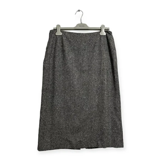 Max Mara Midi Skirt, Size Us12 in gray Tweed from Poshmark