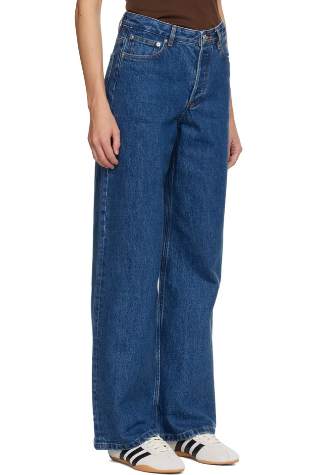 A.P.C. Indigo Elisabeth Jeans, photo 2 of 4 from SSENSE