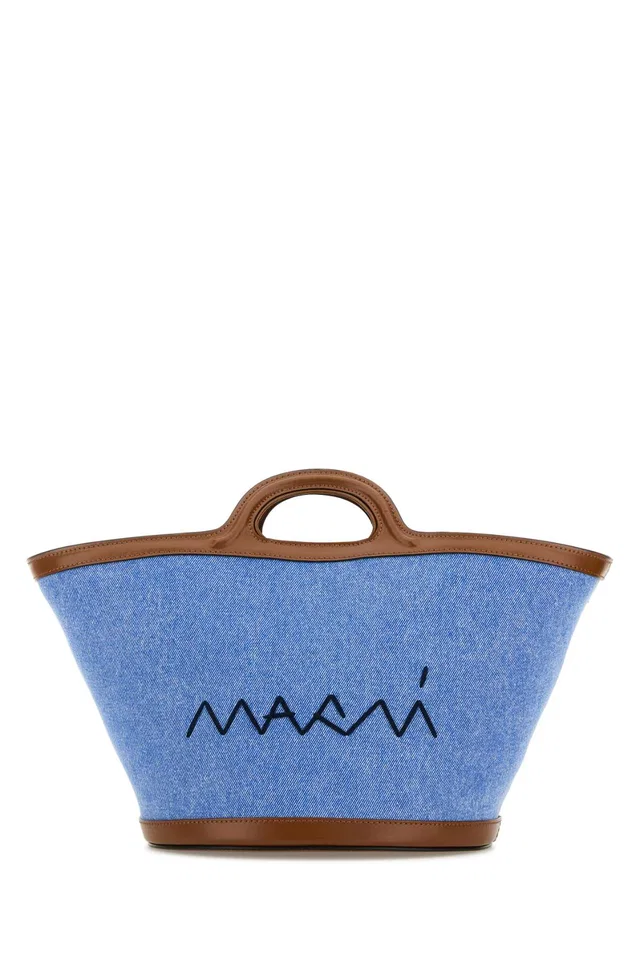 Marni Bucket Bag — Blue in Blue Denim from HEWI
