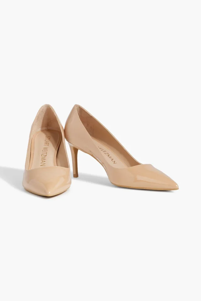 Stuart Weitzman Patent-leather pumps in Beige, photo 2 of 4 from THE OUTNET