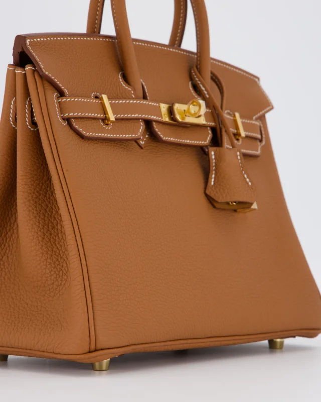 HOT* Hermès Birkin 25 Retourne Bag in Gold Togo leather from Sellier, photo 10 of 21