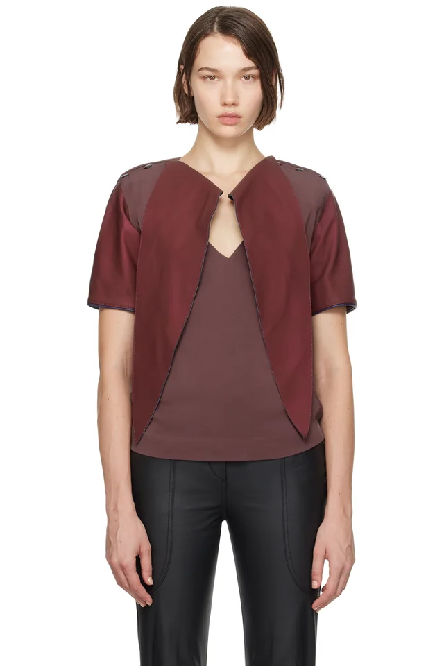 ECCO.kollektive Burgundy Kiko Kostadinov Edition Eero Top, image 1 of 1 from SSENSE