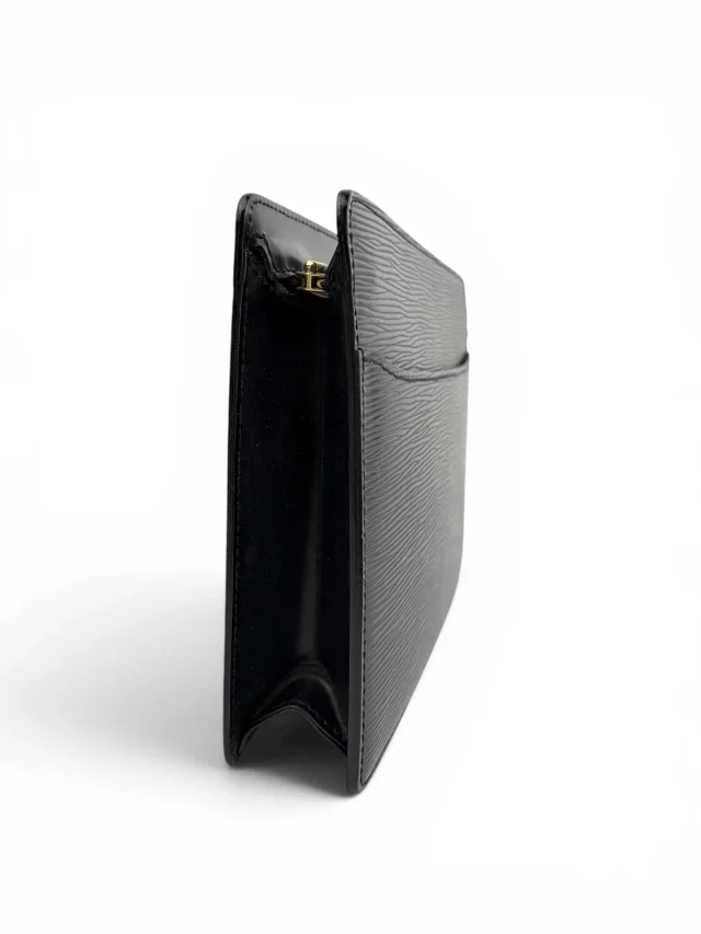 Louis Vuitton Black Epi Vintage Zip Top Clutch in Black Leather from Season 2 Consign, photo 4 of 10