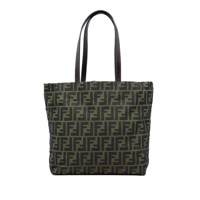 Brown Fendi Zucca Canvas Tote in Brown Canvas from Designer Revival