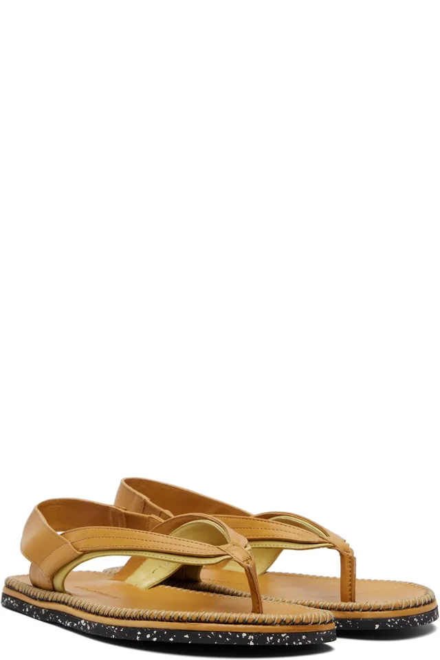 Kiko Kostadinov Tan Andras Sandals, photo 4 of 5 from SSENSE