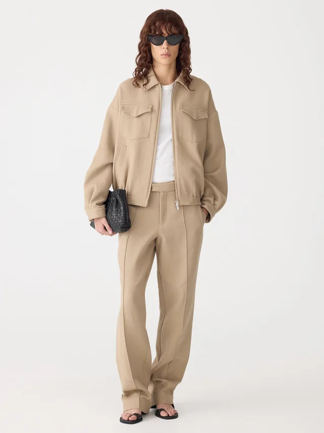 Bassike Raised Twill Straight Leg Pant from bassike, photo 1 of 1