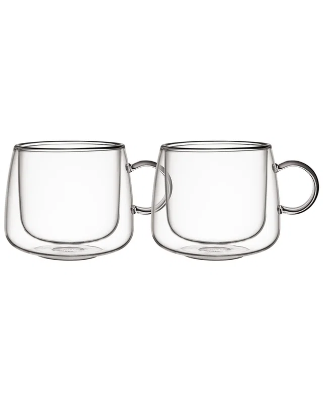Villeroy & Boch Set of 2 Artesano Hot & Cold Beverage Coffee Glass With Handle, image 1 of 1 from Rue La La