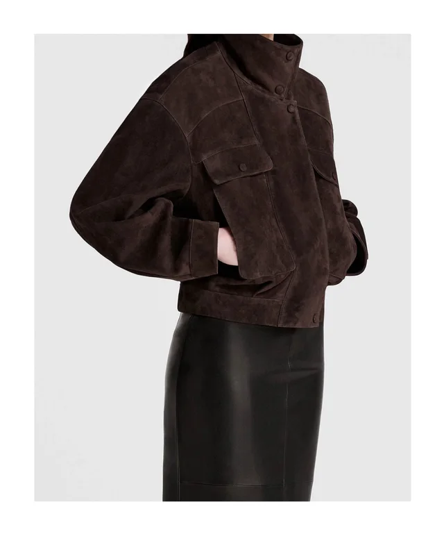 Nour Hammour Long-sleeve leather jacket, photo 4 of 5 from SENSER
