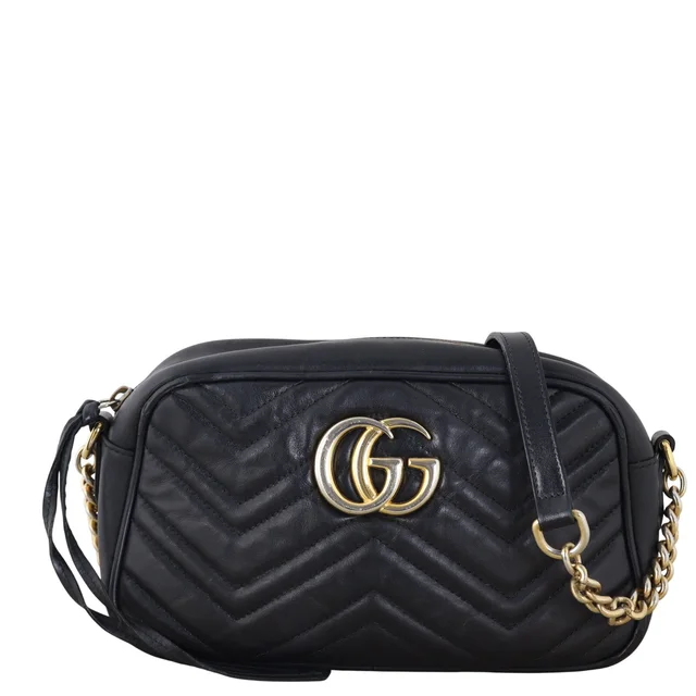 Gucci GG Marmont Small Camera Bag in Calfskin from Luxe.It.Fwd
