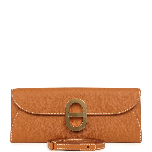 Hermès Maillon Chaine d' Ancre Wallet to Go Gold Epsom Gold Hardware in Gold Epsom leather from Madison Avenue Couture