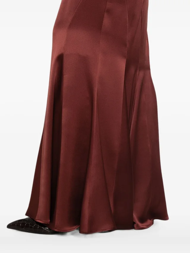 Max Mara Pleated Satin Maxi Skirt, photo 5 of 5 from SENSER