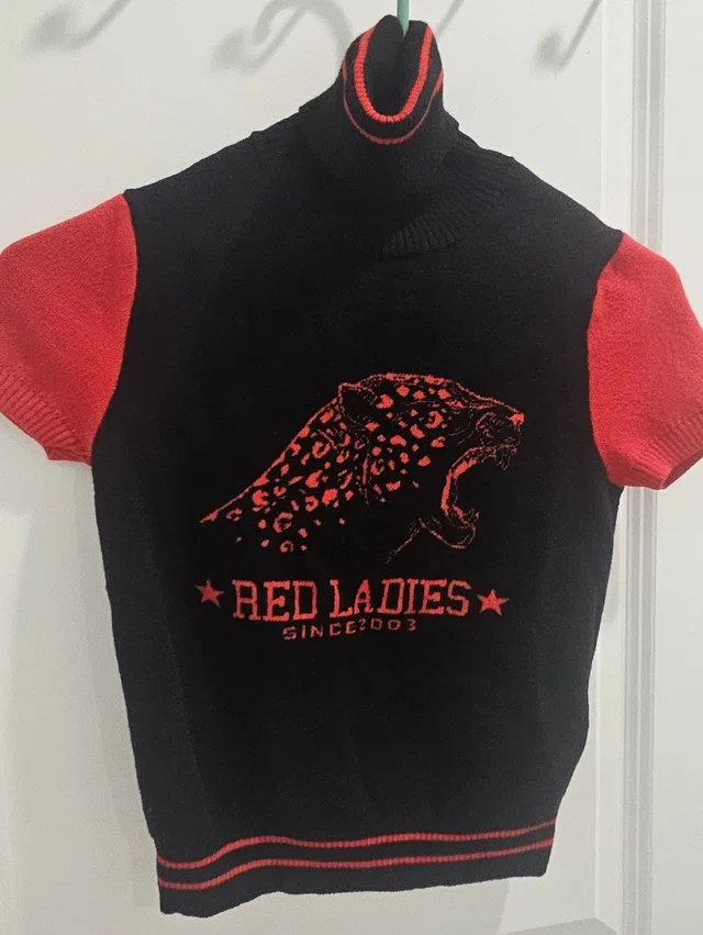 REDValentino Vaentino Turtleneck Sweater in black|red from Poshmark
