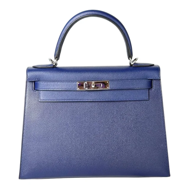 Hermès Kelly 32cm Bag Navy Epsom with GHW in Navy Epsom leather from Luxury Promise, photo 2 of 2