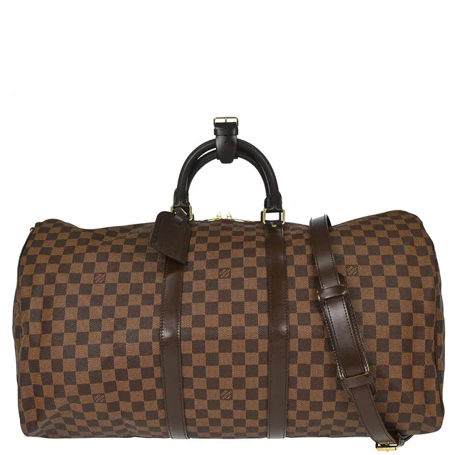 Louis Vuitton 2009 Damier Keepall Bandouliere 55 Duffle Bag N41414 in Canvas from AMORE Vintage Tokyo