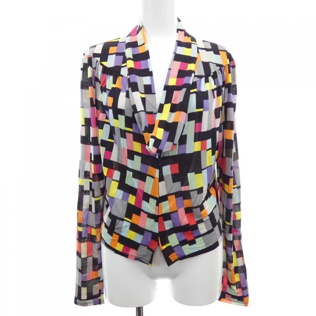 Chanel 01A Vintage Cardigan Black in Black Silk from The Reluxe