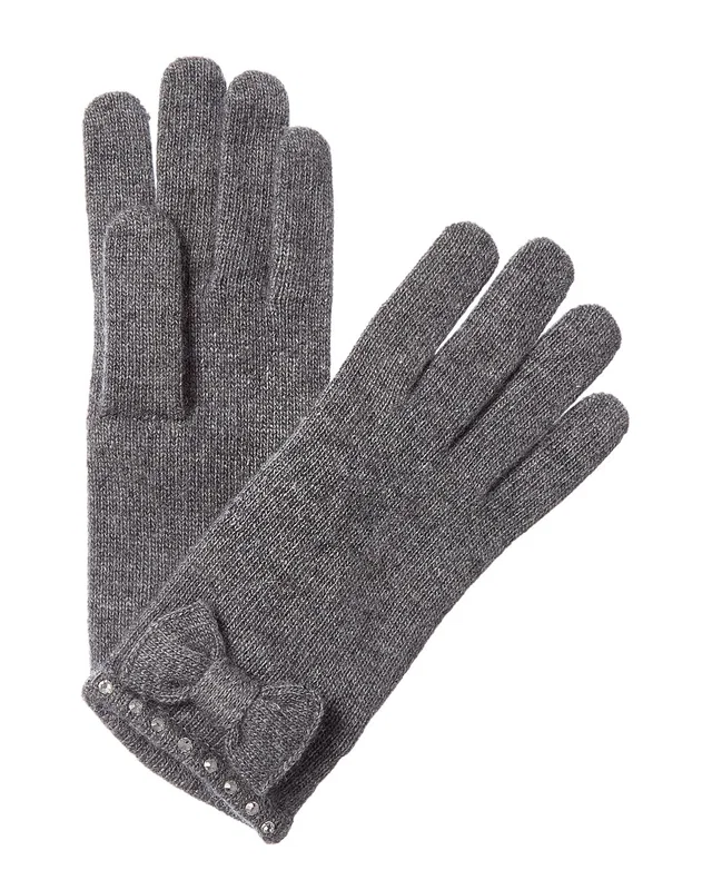 Portolano Bow & Stones Cashmere-Blend Gloves, image 1 of 1 from Rue La La
