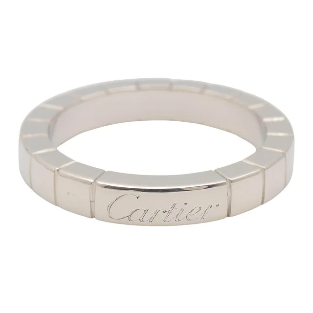 Cartier Lanieres Au750 White Gold Ring Size 9.5 in White from LuxUness, photo 2 of 2