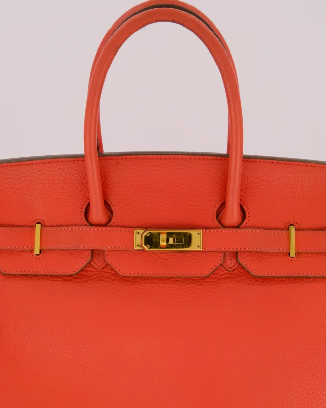 Hermès Birkin Retourne 35 Bag in Pink Togo leather from Sellier, photo 14 of 21