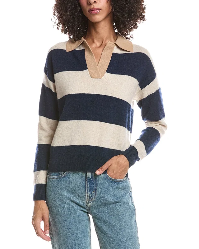 Brodie Cashmere Rugby Polo 100% Cashmere Sweater, image 1 of 1 from Gilt