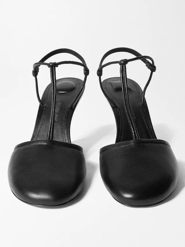 Jacquemus Les Sandales Pina Slingback Heeled Pumps, photo 3 of 5 from SENSER