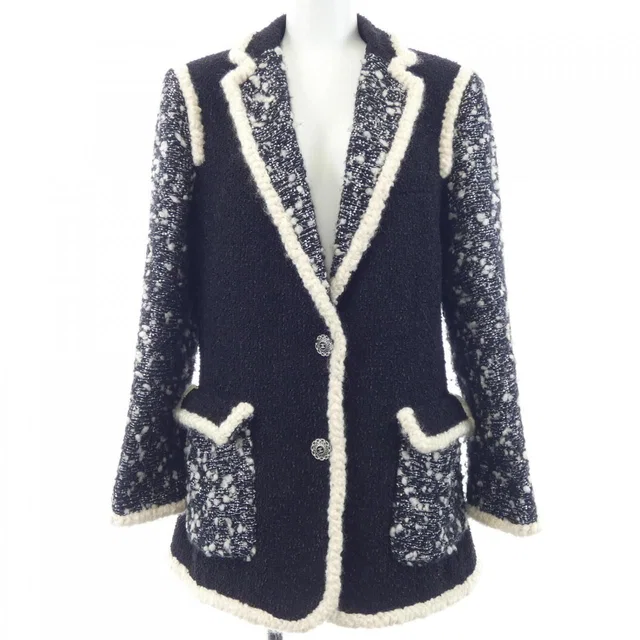 Chanel 19k Jacket Black in Black from The Reluxe