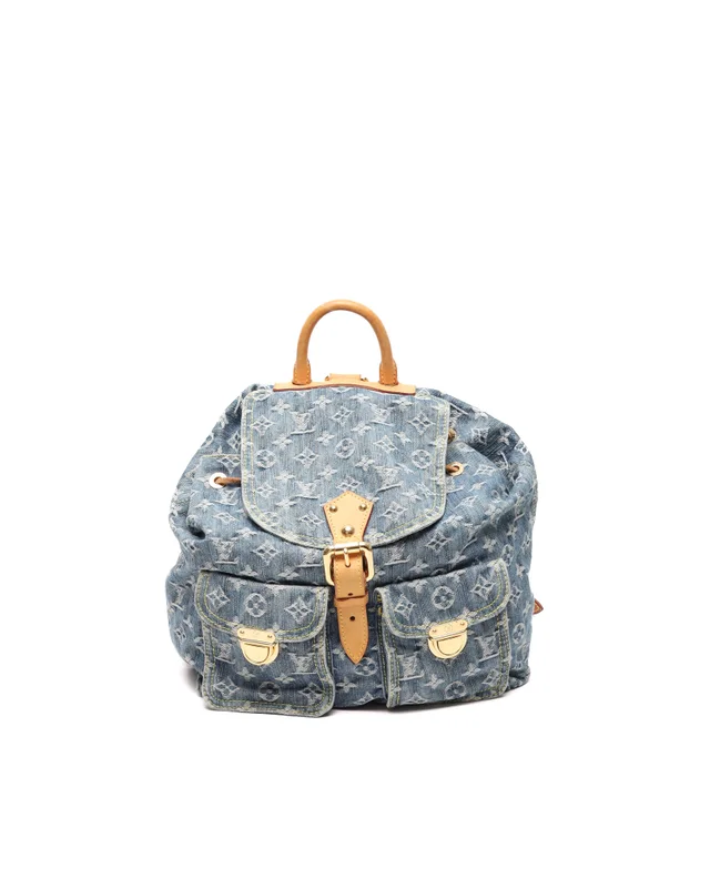 Louis Vuitton Monogram Denim Sac à Dos GM Backpack from A Retro Tale