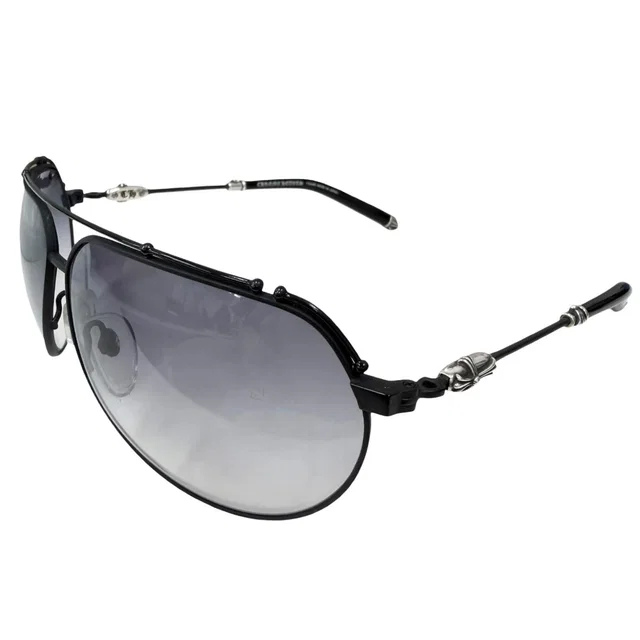 Chrome Hearts Kuf Fannaw II Cross Two Bridge Teardrop Sunglasses 66 Eyewear from The Reluxe