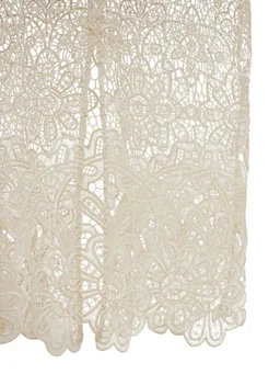 Self-portrait V-neck midi dress in 100% Polyester, photo 5 of 8 from LUISAVIAROMA