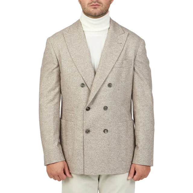 Brunello Cucinelli Double Breasted Wool Jacket, photo 4 of 10 from Balardi