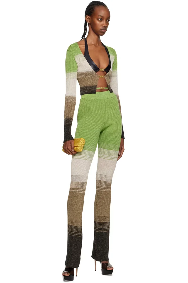 GCDS Green Degradé Lounge Pants, photo 4 of 4 from SSENSE