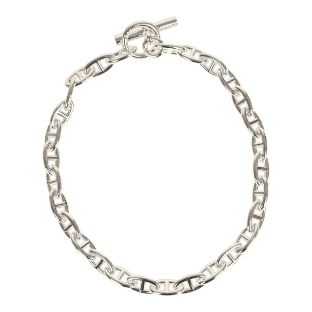 Hermès Chaine D'Ancre Necklace GM 29 Link Sterling Silver in Silver from Madison Avenue Couture, photo 6 of 10
