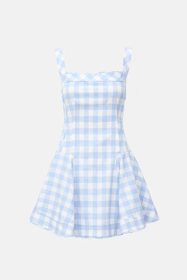 SIMKHAI Gingham Mini Dress from VSP Consignment