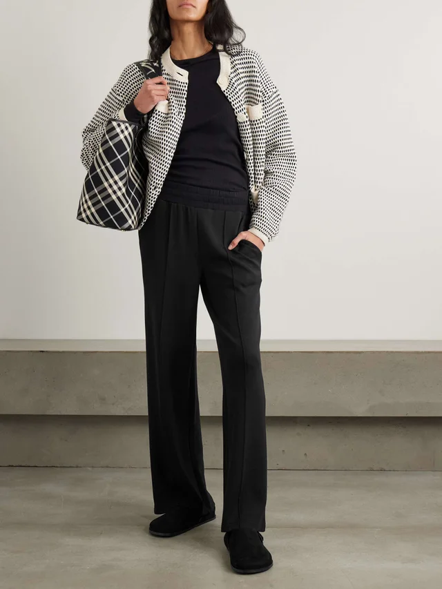 VARLEY DoubleSoft™jersey wide-leg pants in Black, photo 2 of 2 from NET-A-PORTER (Canada)