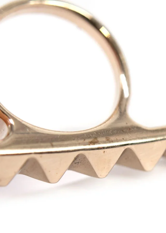 Valentino Garavani Tone Pyramid Stud Bar Ring - Size 13 in Gold from HEWI, photo 6 of 7