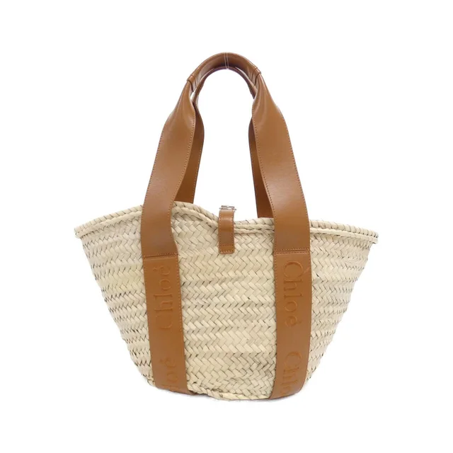 Chloe Sense Medium Basket CHC23SS303 J66 Bag in 247/CARAMEL / GOLD metal fittings Raffia /calf from KOMEHYO, photo 2 of 2